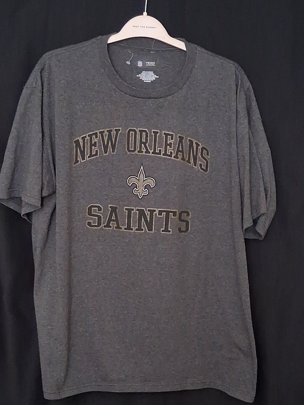 NFL Team Apparel Black Heather Crewneck Tee. 🔥 Bundle Info On Last Image